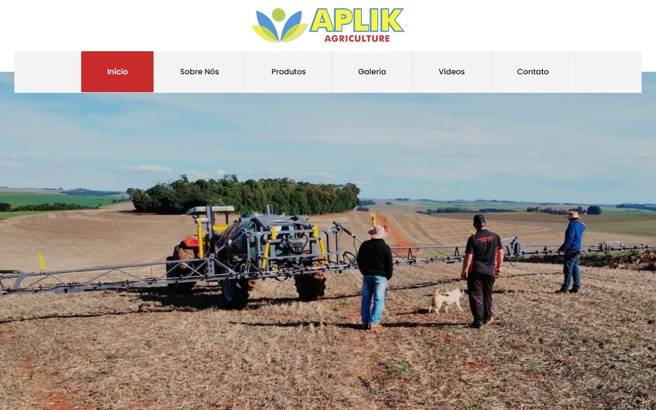 Screenshot do site Aplik Indústria (aplik.ind.br)