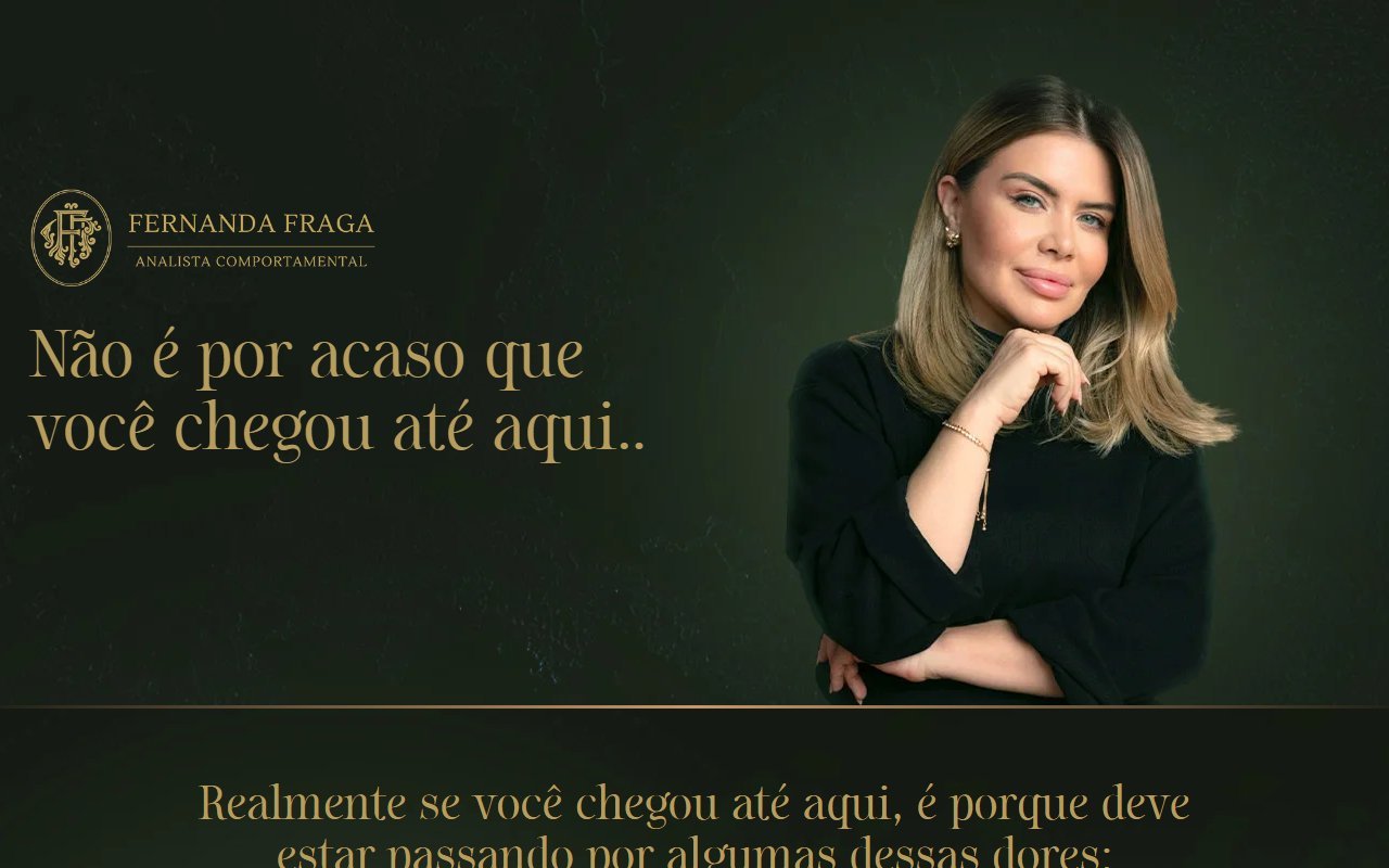 Screenshot do site Fernanda Fraga Mentoria (fernandafraga.com)