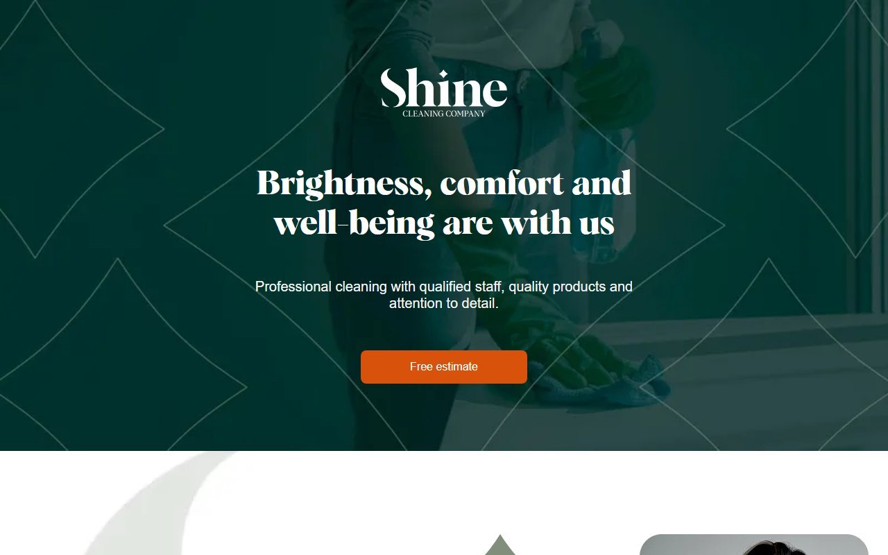 Screenshot do site Shine Cleaning Florida (flshinecleaningflorida.com)