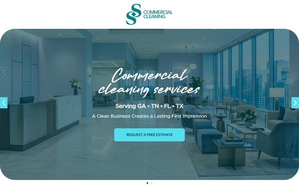 Screenshot do site Sun Shine Commercial Cleaning (sunshinecommercial.paviani.net)