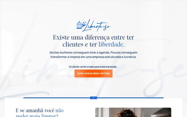 Screenshot do site Curso Liberte-se — Welica Nunes (welicanunes.com/curso-liberte-se)