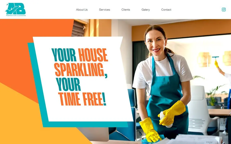 Site da AB Perfection Cleaning