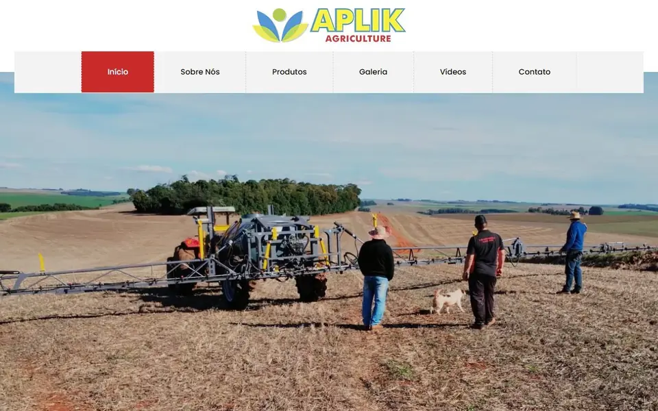 Site da Aplik Indústria