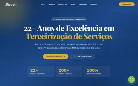 Site da Blessed Facilities