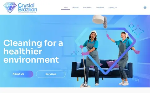Site da Crystal Brazilian Cleaning