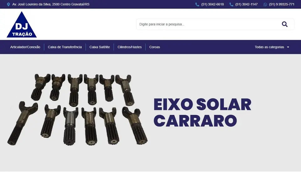 Site da DJ Tração Mecânica