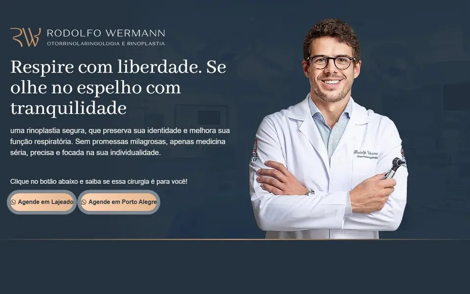 Site da Dr. Rodolfo Wermann Otorrino