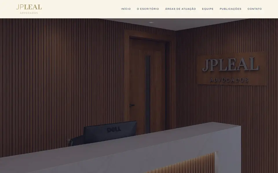 Site da JP Leal Advogados