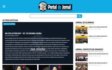 Site da Portal do Jornal