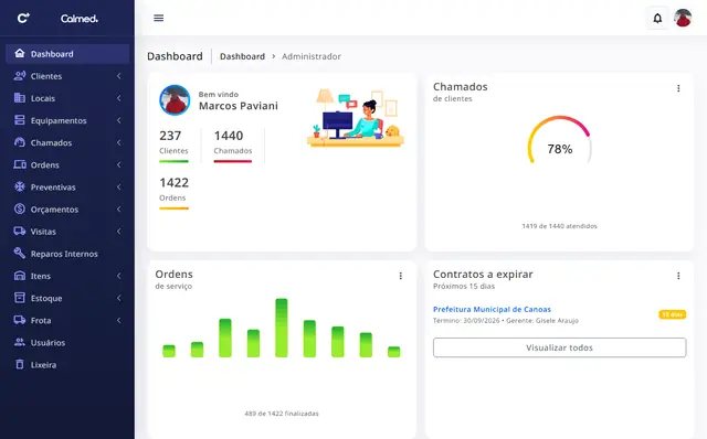 Interface do SysCalmed